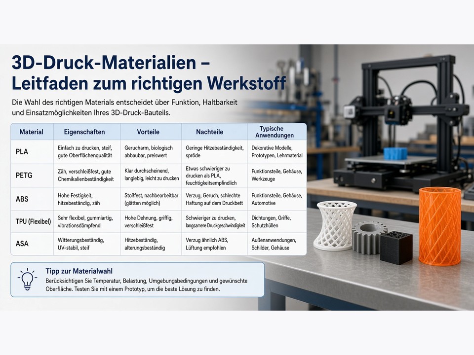 Nachbearbeitetes 3D-Druck-Bauteil mit technischer Oberfläche