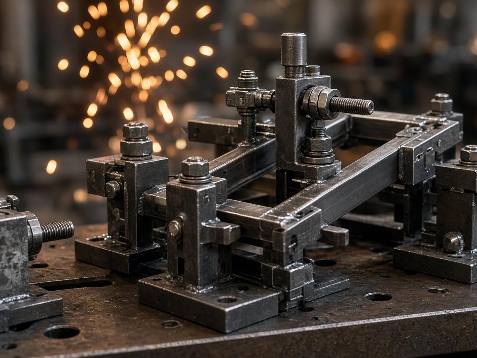 Spannvorrichtungen und Schweißlehren aus bearbeiteten Metallkomponenten